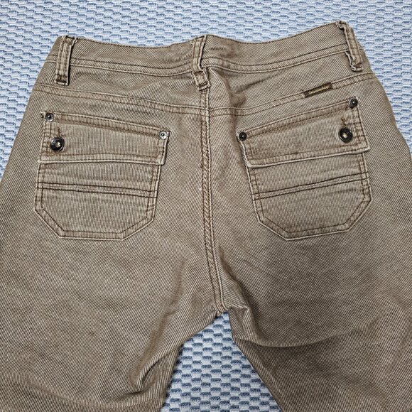 Unionbay Brown Micro-Corduroy Utility Pants Low Rise Y2K Gorpcore Size 9 - Picture 6 of 10